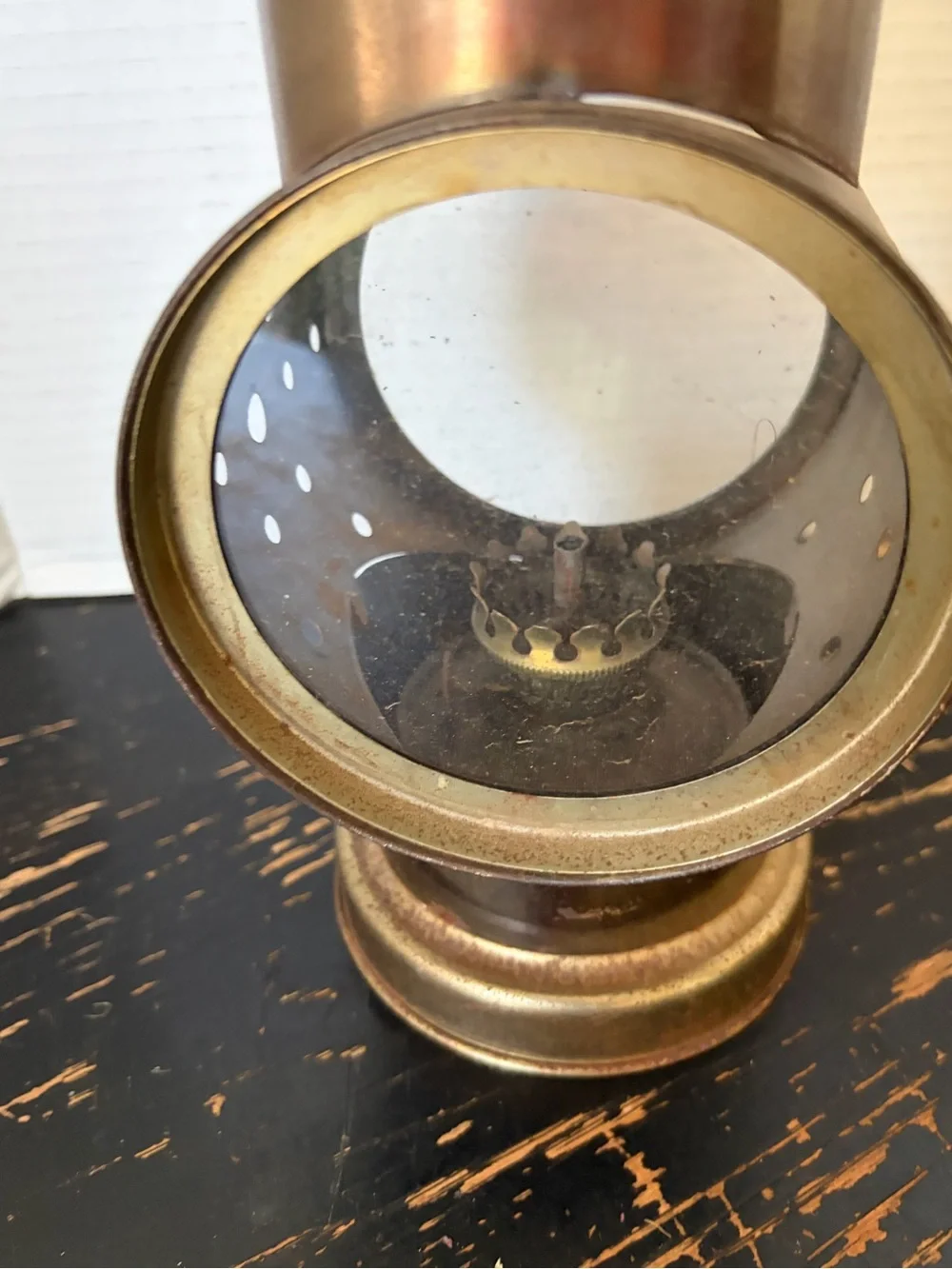 Brass Vintage DIETZ ORIENT MOTOR LAMP
